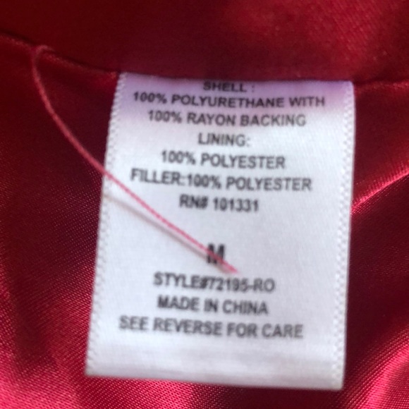 Charlotte Russe Pink Women’s Faux Leather Jacket - Picture 3 of 4